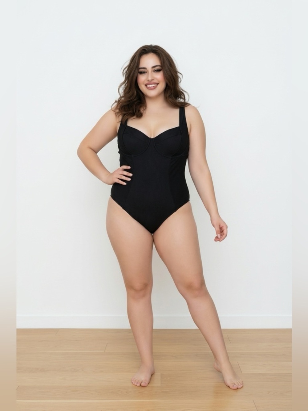 ✨The Camille Collection Chic Black One Piece Swimsuit | 2XL | Summer | Beach